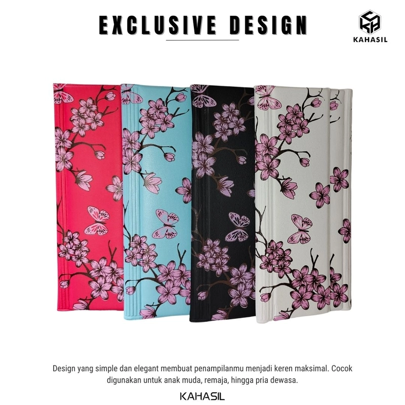 Product image KAHASIL - Dompet Wanita Wallet Organizer Pengatur Keuangan 32 Slot all variant BUNGA PUTIH